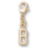 Ciondolo Jibbitz™ con lettera “B” dorata