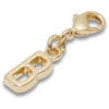 Ciondolo Jibbitz™ con lettera “B” dorata