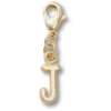 Ciondolo Jibbitz™ con lettera J dorata