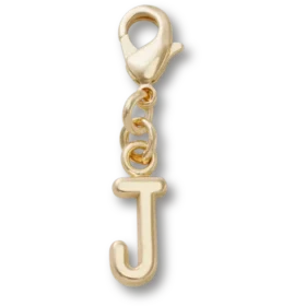 Ciondolo Jibbitz™ con lettera J dorata