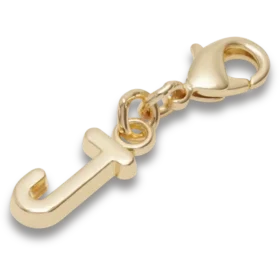 Ciondolo Jibbitz™ con lettera J dorata