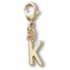 Ciondolo Jibbitz™ con lettera K dorata