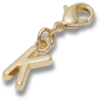 Ciondolo Jibbitz™ con lettera K dorata