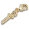 Ciondolo Jibbitz™ con lettera T dorata