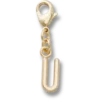 Ciondolo Jibbitz™ con lettera U dorata