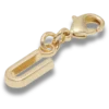 Ciondolo Jibbitz™ con lettera U dorata