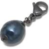 Ciondolo Jibbitz™ con perla SMT argento e nero