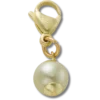 Ciondolo Jibbitz™ con perla SMT oro e verde