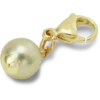 Ciondolo Jibbitz™ con perla SMT oro e verde