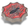Ciondolo per scarpe Jibbitz™ con logo Spider-Man e ragnatela in rilievo