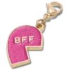 Ciondolo rosa glitterato “BFF” per ciondolo per scarpe Jibbitz (lato sinistro) Ciondolo rosa glitterato “BFF” per ciondolo per scarpe Jibbitz (lato sinistro)