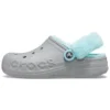 Classic Clog con fodera in pile per stare al caldo “Grigio-blu”