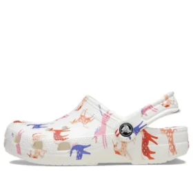Classic Clog con stampa a personaggi K “Bianco Rosso Blu”