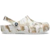 Classic Clog con stampa mimetica da spiaggia “White Camouflage”