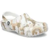 Classic Clog con stampa mimetica da spiaggia “White Camouflage”