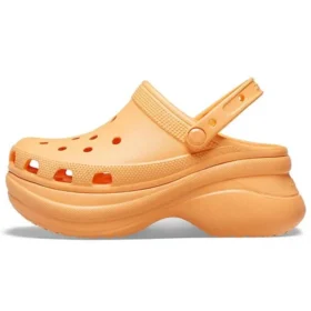 Classic Clog Crocs retrò con suola spessa, sandali arancioni con balena piccola