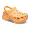 Classic Clog Crocs retrò con suola spessa, sandali arancioni con balena piccola