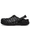 Classic Clog foderato con motivo geometrico “Nero”