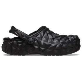 Classic Clog foderato con motivo geometrico “Nero”