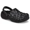 Classic Clog foderato con motivo geometrico “Nero”