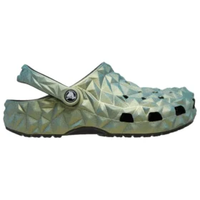 Classic Clog geometrico iridescente “Green”