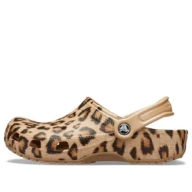Classic Clog stampato “Leopard Gold”