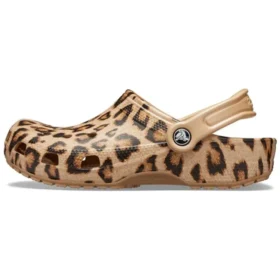 Classic Clog stampato “Leopard Gold”