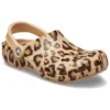 Classic Clog stampato “Leopard Gold”