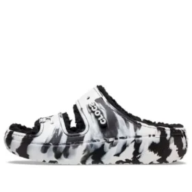 Classic Cozzzy Marbled Sandali “Black White”