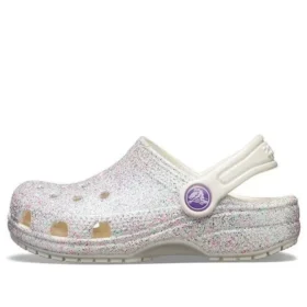 Classic Glitter Zoccoli “Silver White”
