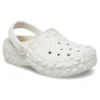 Classic Lined Geometric Clog “White”
