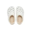 Classic Lined Geometric Clog “White”