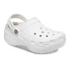Classic Lined Platform Clog “White”