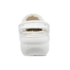 Classic Lined Platform Clog “White”