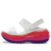 Classic Mega Crush Sandal “Bianco Rosso Viola”