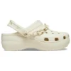 Classic Platform Clog con zeppa e catena “Bone”