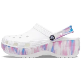 Classic Platform Clog “Dream” “Bianco-Viola”