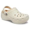 Classic Platform Lined Clog “Bone”