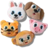 Confezione da 5 ciondoli Jibbitz™ con animaletti pelosi Confezione da 5 ciondoli Jibbitz™ con animaletti pelosi
