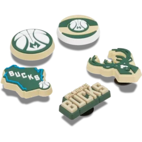 Confezione da 5 ciondoli Jibbitz™ dei Milwaukee Bucks dell’NBA