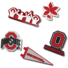 Confezione da 5 ciondoli Jibbitz™ dell’Ohio State University