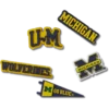 Confezione da 5 ciondoli Jibbitz™ dell’Università del Michigan Confezione da 5 ciondoli Jibbitz™ dell’Università del Michigan