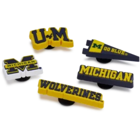 Confezione da 5 ciondoli Jibbitz™ dell’Università del Michigan