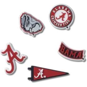 Confezione da 5 ciondoli Jibbitz™ dell’Università dell’Alabama
