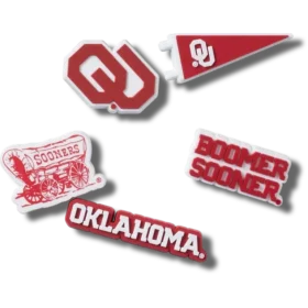 Confezione da 5 ciondoli Jibbitz dell’Università dell’Oklahoma