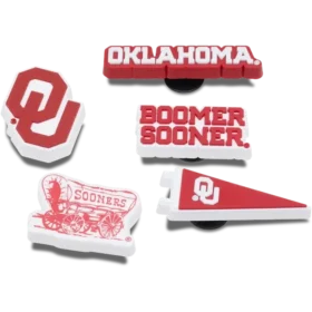 Confezione da 5 ciondoli Jibbitz dell’Università dell’Oklahoma