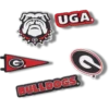 Confezione da 5 ciondoli Jibbitz dell’Università della Georgia