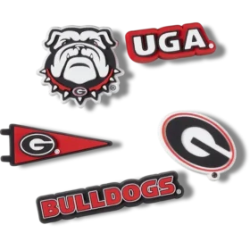 Confezione da 5 ciondoli Jibbitz dell’Università della Georgia