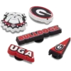 Confezione da 5 ciondoli Jibbitz dell’Università della Georgia