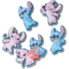 Confezione da 5 ciondoli Jibbitz™ Disney Stitch & Angel per scarpe Confezione da 5 ciondoli Jibbitz™ Disney Stitch & Angel per scarpe